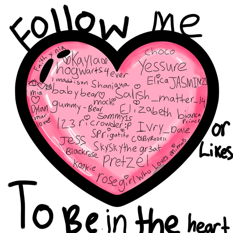 a blank heart