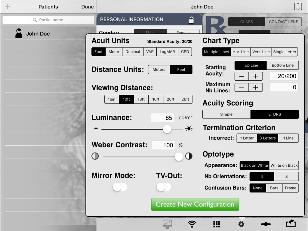 Visual Acuity XL - Medical App | MWM