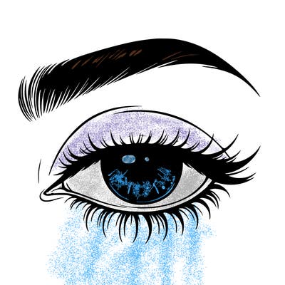 eye closed realistic