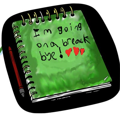 a blank sketch pad