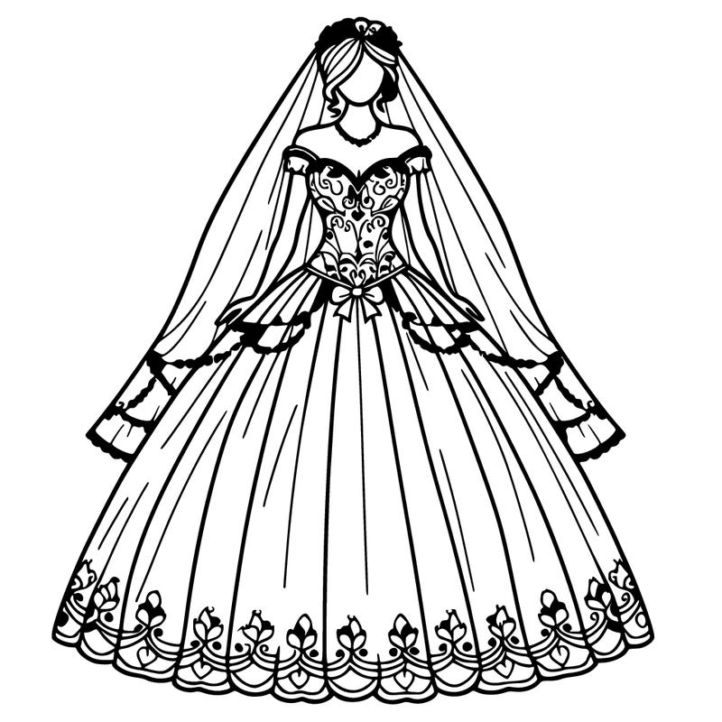 the biggest wedding dress with realistic bride