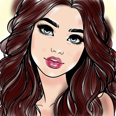 beautiful realistic girl