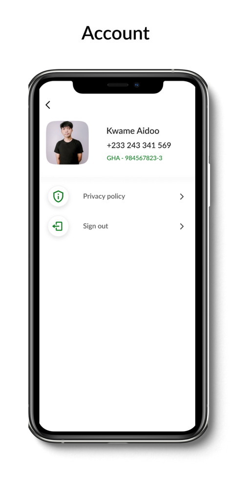 Night Market Rider - Pantalla de perfil de cuenta de usuario en la aplicación Night Market Rider que muestra detalles personales y configuraciones