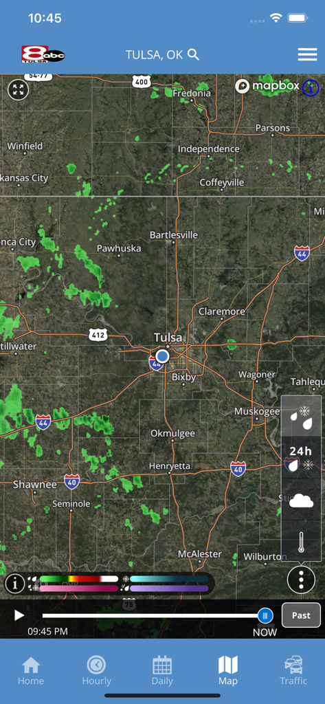 KTUL WX - High resolution weather radar map for Tulsa Oklahoma on the KTUL WX app