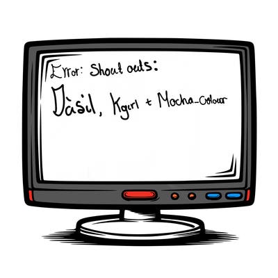 just a blank white screen