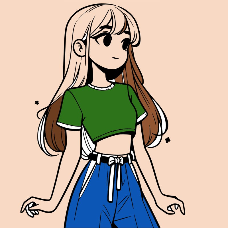 girl in a cute crop top