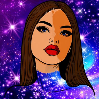 realistic woman with full lips