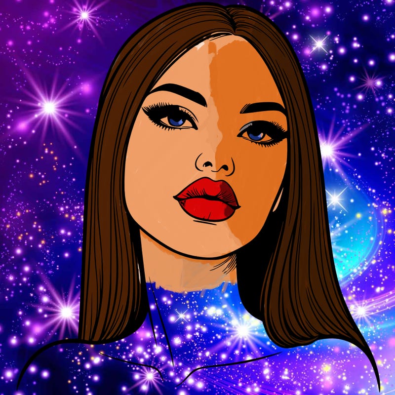 realistic woman with full lips