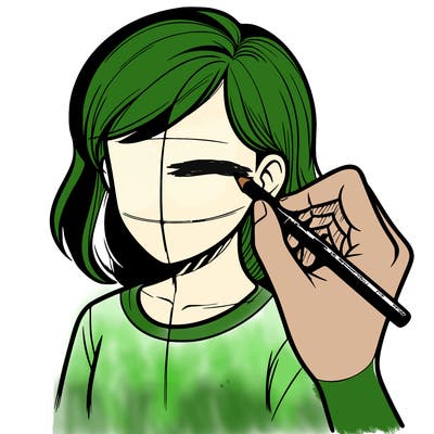 drawing a realistic person