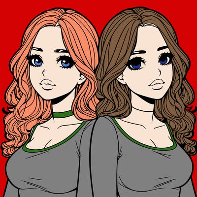 realistic twin sisters