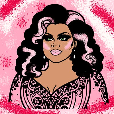 realistic plus size drag queen