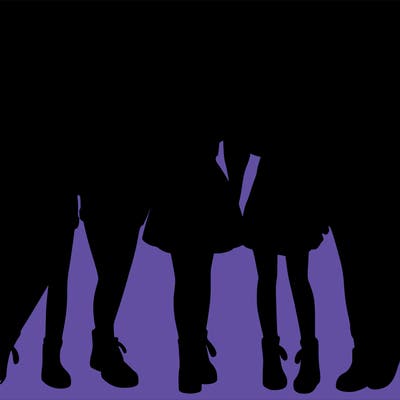 a group of five girls