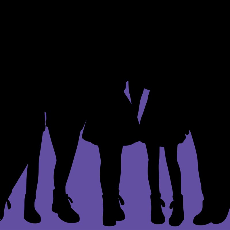 a group of five girls