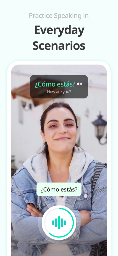 Teuida: Learn Languages - Practice speaking Spanish in everyday scenarios using Teuida app interactive lessons