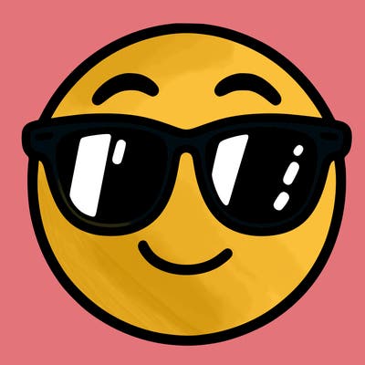 emoji with sunglasses