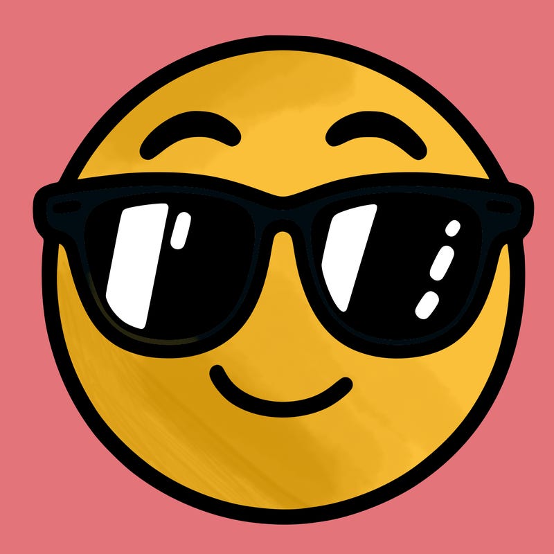 emoji with sunglasses