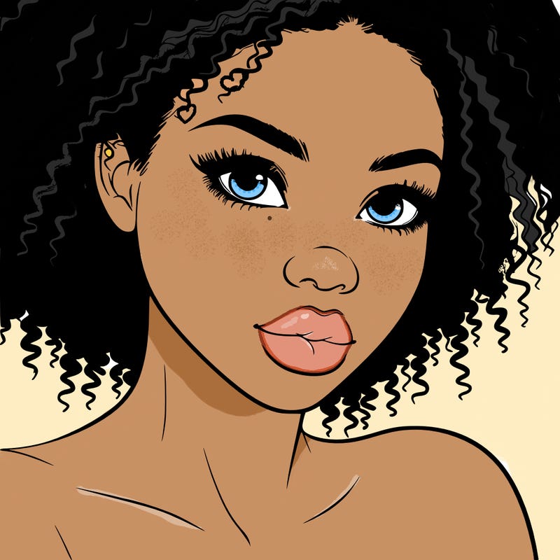 realistic black girl