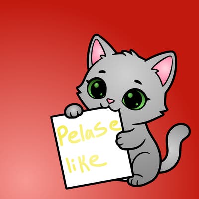 a small cat with a blank sheet of paper in its hand. the cat is sooooooo cute!