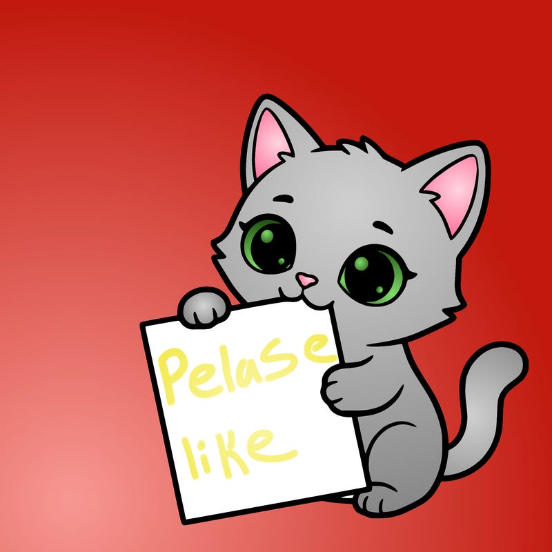 a small cat with a blank sheet of paper in its hand. the cat is sooooooo cute!