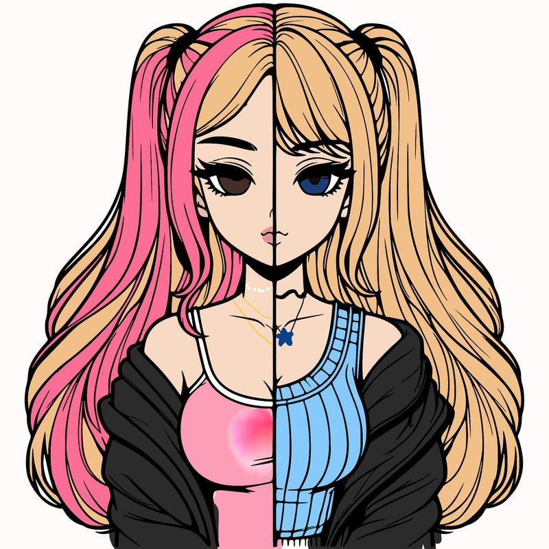 realistic girl split