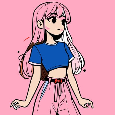 girl in a cute crop top