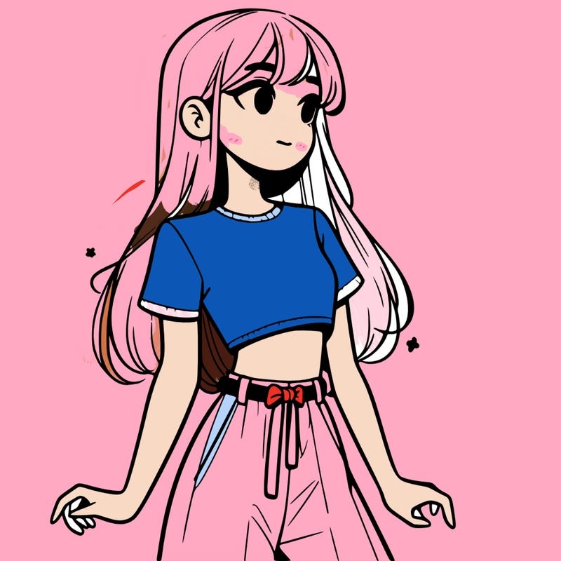 girl in a cute crop top