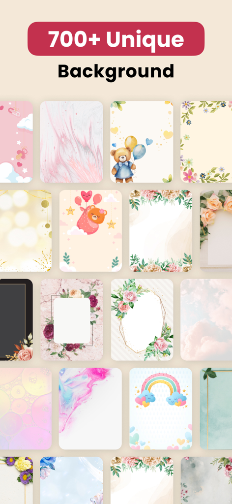 Wedding Invitation Maker RSVP - A collection of over 700 unique background templates for wedding and event invitations