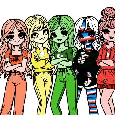 group of girl friends