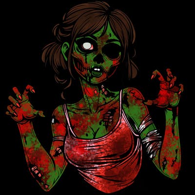 realistic zombie girl