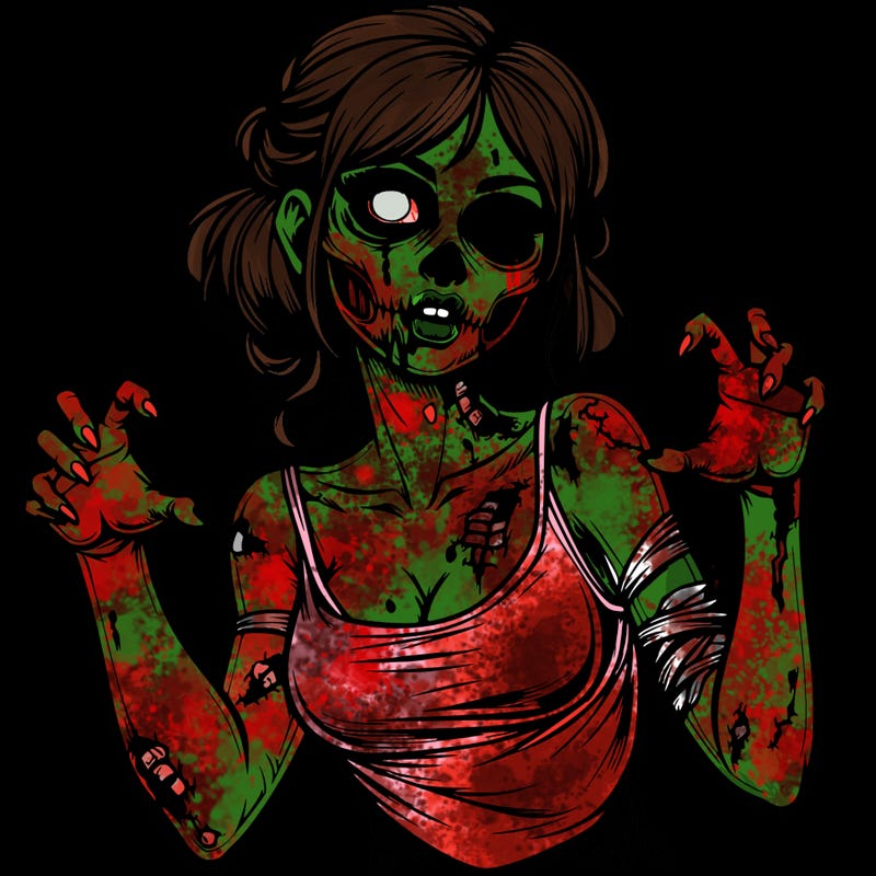 realistic zombie girl