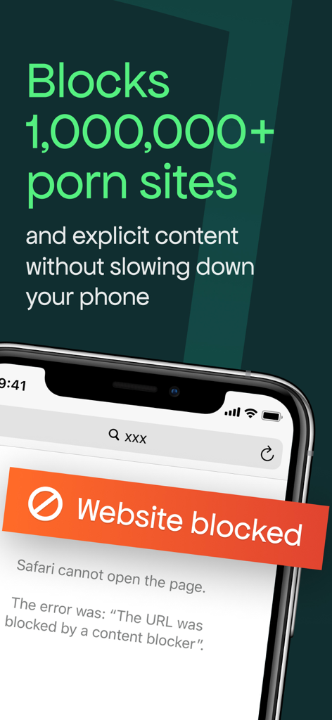 Shield Porn Blocker - Shield Porn Blocker blocking explicit content on a Safari browser page