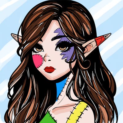 elf girl realistic dark fantasy