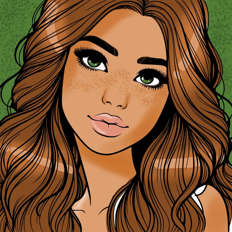 beautiful realistic girl