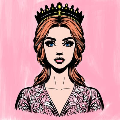 realistic beautiful queen