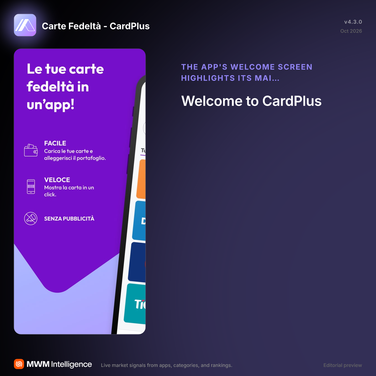 Carte Fedeltà - CardPlus - Shopping App | MWM