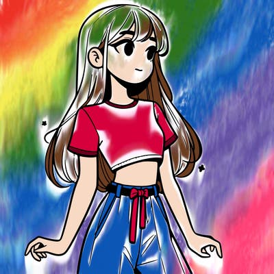 girl in a cute crop top