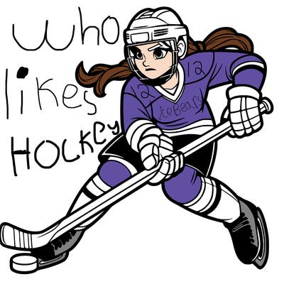 hockey player  female