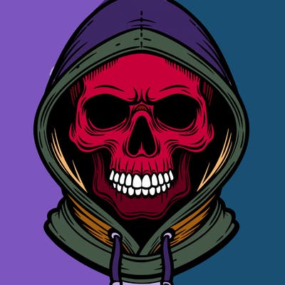 skull hoodie