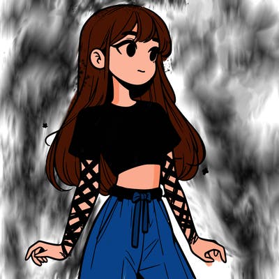 girl in a cute crop top