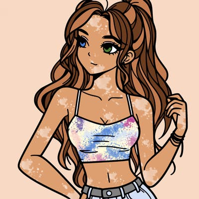 girl in crop top