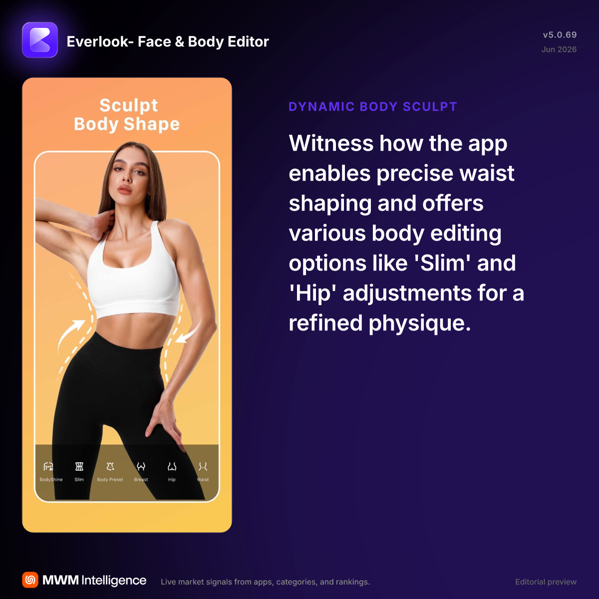 Everlook- Face & Body Editor - Photo & Video App | MWM