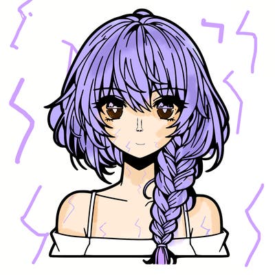 girl with braid anime