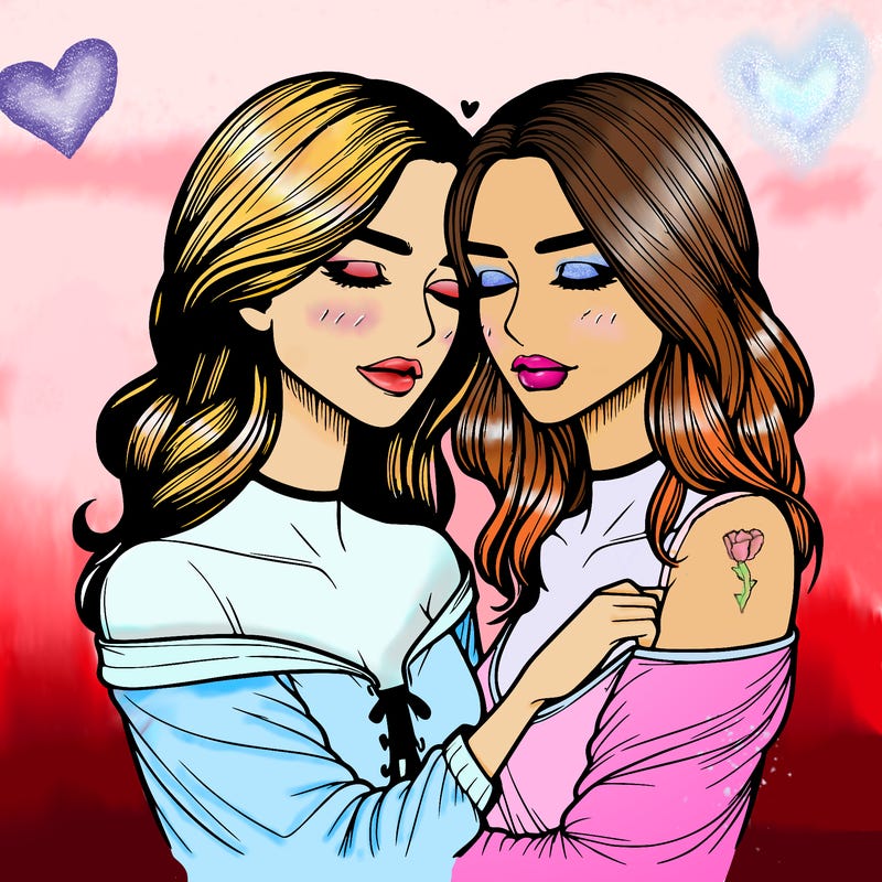 realistic girls in love