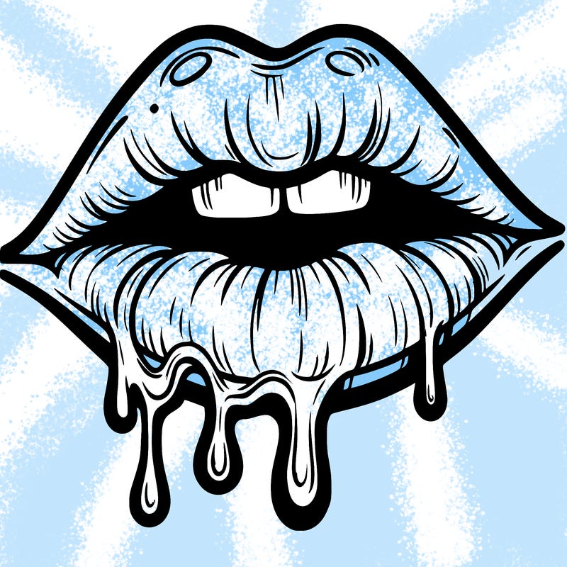 lips that look realistic and drip