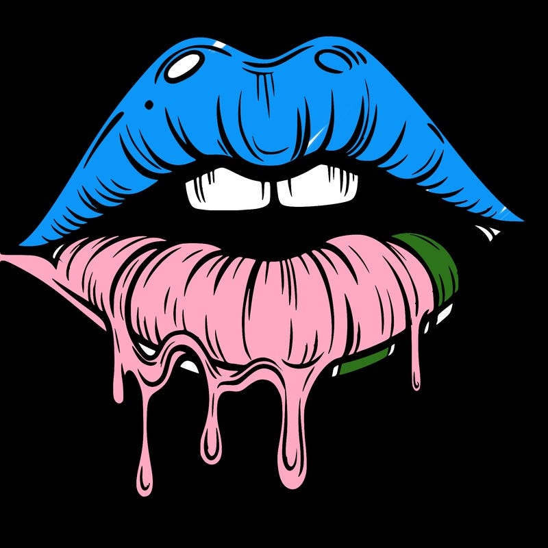 lips that look realistic and drip