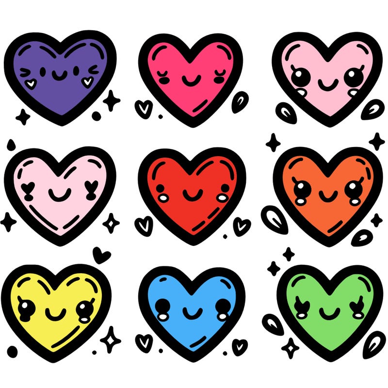 7 hearts