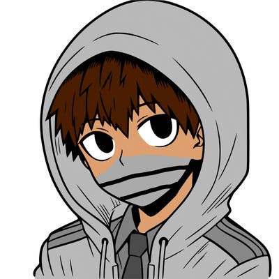 manga character with a hoodie