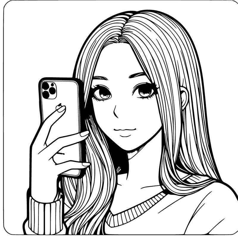 realistic girl iphone