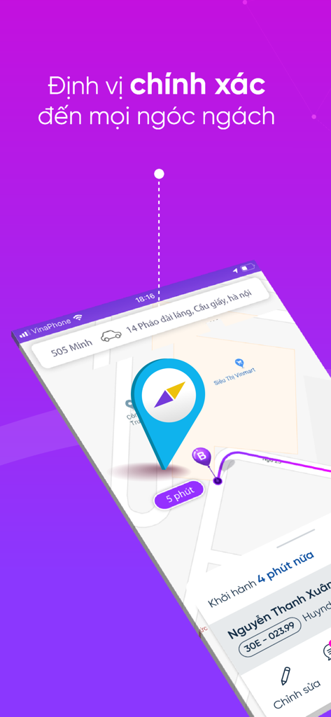 G7 Taxi - G7 Taxi app interface featuring accurate GPS location tracking and ride booking in Vietnam