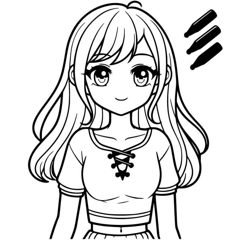 a girl wearing a top shirt